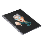 Carnet Art de femme en colère expressive (Côté Droit)