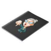 Carnet Art de femme en colère expressive (Côté gauche)
