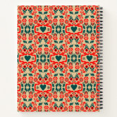 Carnet Art de fleurs abstrait boho (Dos)