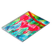 Carnet art de fleurs coeurs saignants (Côté gauche)