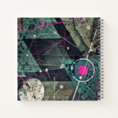Carnet Art de graffiti numérique abstrait géométrique coo (Dos)