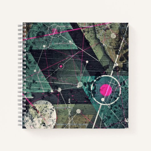Carnet Art de graffiti numérique abstrait géométrique coo (Devant)