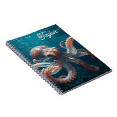 Carnet Art de la Pieuvre en Verre Iridescent | Personnali (Côté Droit)
