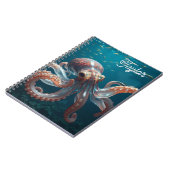 Carnet Art de la Pieuvre en Verre Iridescent | Personnali (Côté gauche)