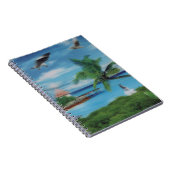 Carnet Art de la scène de plage tropicale (Côté Droit)