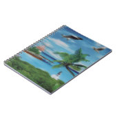 Carnet Art de la scène de plage tropicale (Côté gauche)