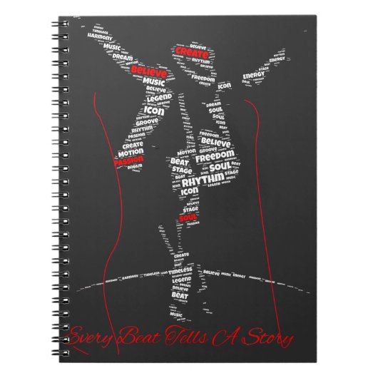 Carnet Art de la typographie musicale | Conception modern (Devant)