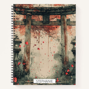 Carnet Art de lavis à l'encre de Sakura Torii