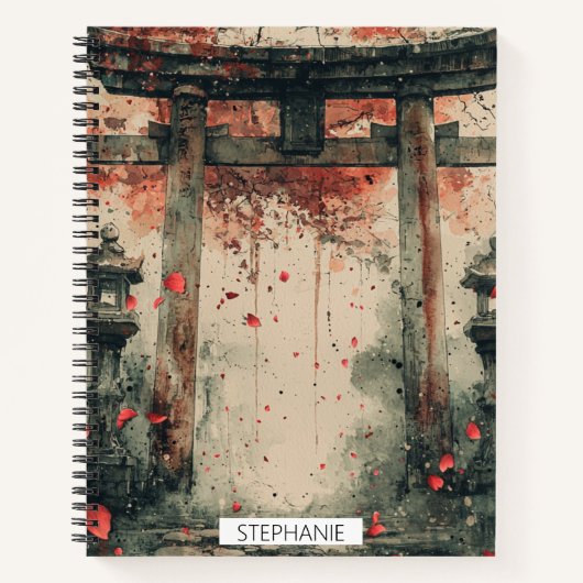 Carnet Art de lavis à l'encre de Sakura Torii (Devant)