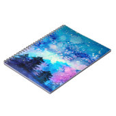 Carnet Art de l'espace à l'aquarelle avec ciel nocturne e (Côté gauche)