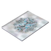 Carnet Art de mot de Namaste de labradorite dans Lotus (Côté gauche)