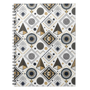 Carnet Art de motif géométrique moderne de cercles et de