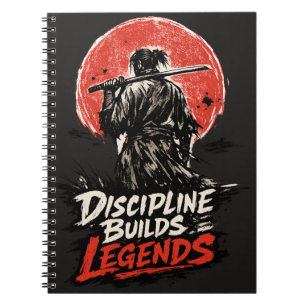 Carnet Art de motivation de la discipline des samouraïs