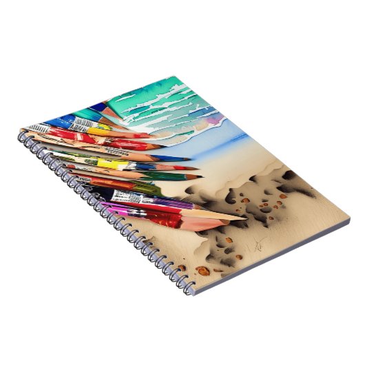 Carnet Art de plage aux crayons (Côté Droit)
