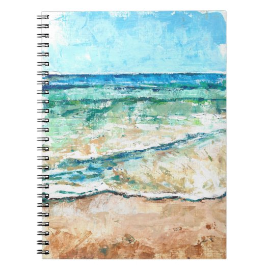 Carnet Art de plage peint Abstrait (Devant)