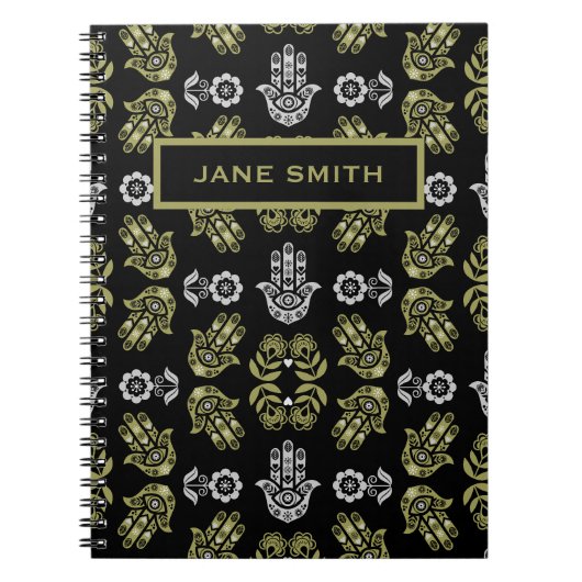 Carnet Art de protection de la main Hamsa (Devant)