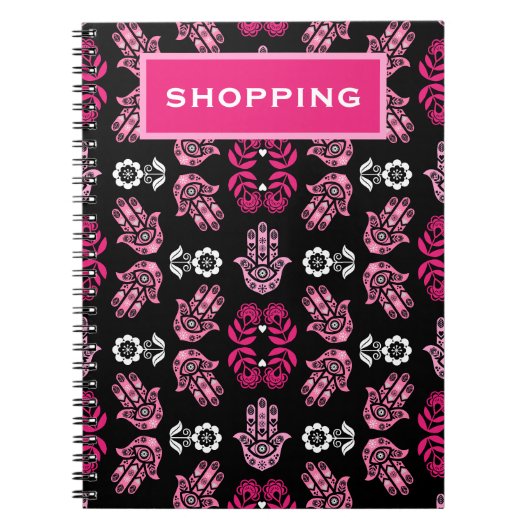 Carnet Art de protection de la main Hamsa (Devant)