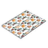 Carnet Art de trait dessin chats et fleurs (Côté gauche)