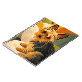 Carnet Art de Yorkshire Terrier vintage (Côté gauche)