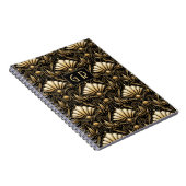 Carnet Art Déco Architectural | Initiales personnalisées (Côté Droit)