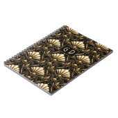 Carnet Art Déco Architectural | Initiales personnalisées (Côté gauche)