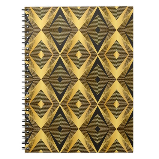 Carnet Art Déco : Arrière - plan géométrique Abstrait (Devant)