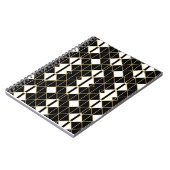 Carnet Art Deco Black and Gold Geometric luxury (Côté gauche)