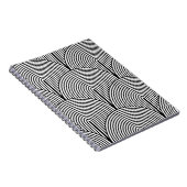 Carnet Art Déco, Blanc Noir Luxe. (Côté Droit)