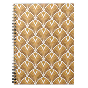 Carnet Art déco classique : motif géométrique.