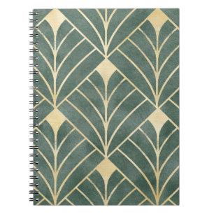 Carnet Art déco d'or : Style Luxueux et sans couture