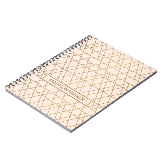 Carnet Art déco doré (Côté gauche)