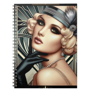 Carnet Art Déco Femme Fatale Planner