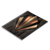 Carnet Art Deco Metallic Geometric Elegance (Côté gauche)