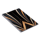 Carnet Art Deco Metallic Geometric Elegance (Côté Droit)
