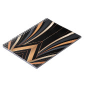Carnet Art Deco Metallic Geometric Elegance (Côté gauche)