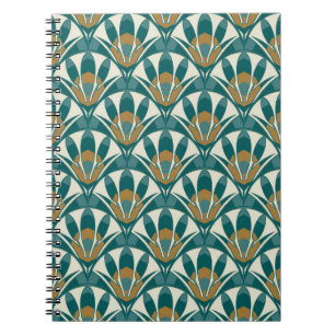 Carnet Art déco motif floral abstrait sans soudure. Décor