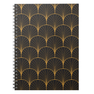 Carnet Art Déco, Motif Vintage géométrique.