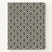 Carnet Art Déco noir et blanc (Dos)