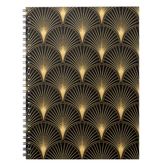 Carnet Art Déco Or Noir : Luxe incomparable (Devant)