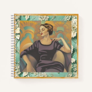 Carnet Art Déco Rédiger L'Oeuvre D'Une Femme