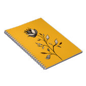 Carnet Art Décor Fleur Élégant Art Abstrait (Côté Droit)
