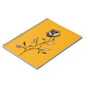 Carnet Art Décor Fleur Élégant Art Abstrait (Côté gauche)