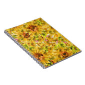 Carnet Art des tournesols vintages (Côté Droit)