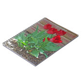 Carnet Art des Tulipes rouges (Côté gauche)