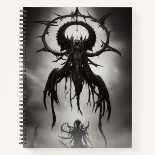 Carnet Art d'horreur gothique foncé : Omen foncé