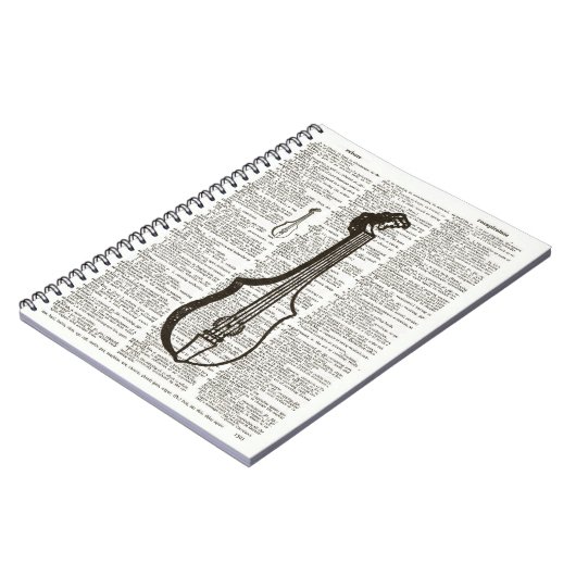 Carnet Art du dictionnaire d'instruments de musique (Côté gauche)