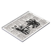 Carnet Art du dictionnaire Palm Tree (Côté gauche)
