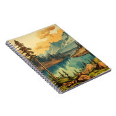 Carnet Art du parc national illustré vintage (Côté Droit)