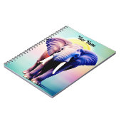 Carnet Art Eléphant Vibrant Une Pop de Couleur pour votre (Côté gauche)