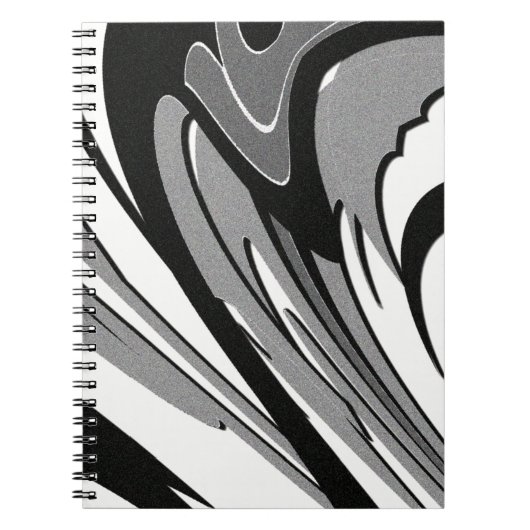 Carnet Art en forme noir et blanc (Devant)